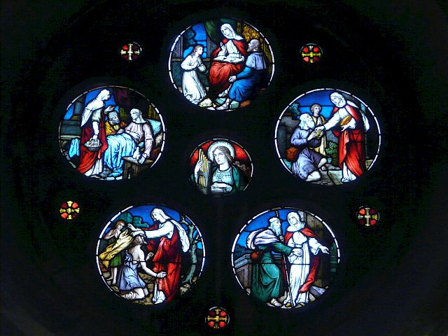 Photo: West Window stained glass