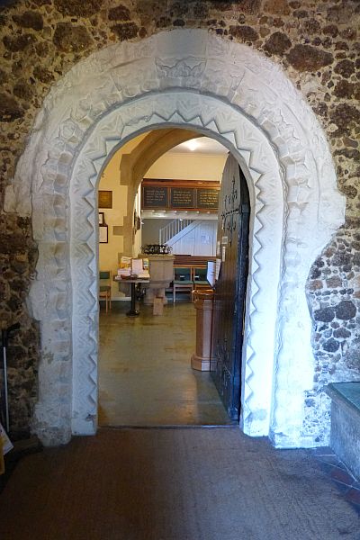 Photo: Exterior of south doorway
